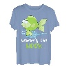 Where's The Hook Grün Niedliches Fisch-Design T-Shirt