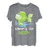 Where's The Hook Grün Niedliches Fisch-Design T-Shirt