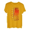 Amerikanische Flagge Angelbekleidung - Angeln T-Shirt