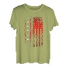 Amerikanische Flagge Angelbekleidung - Angeln T-Shirt