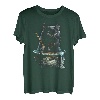 Schwarze Katze Angeln Nudeln Grafik Tees Männer Frauen Jungen Mädchen T-Shirt