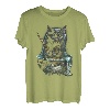 Schwarze Katze Angeln Nudeln Grafik Tees Männer Frauen Jungen Mädchen T-Shirt