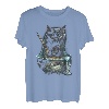 Schwarze Katze Angeln Nudeln Grafik Tees Männer Frauen Jungen Mädchen T-Shirt