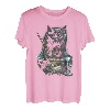 Schwarze Katze Angeln Nudeln Grafik Tees Männer Frauen Jungen Mädchen T-Shirt