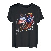 Angeln Amerikanische Flagge Angler Patriotischer Tag 4. Juli T-Shirt