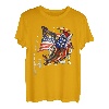 Angeln Amerikanische Flagge Angler Patriotischer Tag 4. Juli T-Shirt