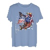 Angeln Amerikanische Flagge Angler Patriotischer Tag 4. Juli T-Shirt