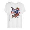 Angeln Amerikanische Flagge Angler Patriotischer Tag 4. Juli T-Shirt