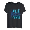 Herren Vatertag Angelrolle Frauen Fisch T-Shirt
