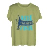 Herren Vatertag Angelrolle Frauen Fisch T-Shirt