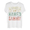 Lustiger personalisierter Name Shirt Kings Are Named Sammy T-Shirt