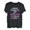 Damen Angel Mädchen Anglerin Fischerin T-Shirt