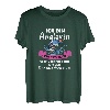 Damen Angel Mädchen Anglerin Fischerin T-Shirt