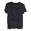 Jesus ist mein Retter Fischen ist meine Therapie Funny Fisherman T-Shirt