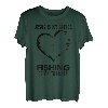 Jesus ist mein Retter Fischen ist meine Therapie Funny Fisherman T-Shirt