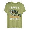 Ich habe eine beschissene Einstellung zum Angeln T-Shirt