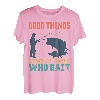 Gute Dinge kommen denen, die Funny Fisherman Fishing anlocken T-Shirt