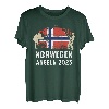 Hapfox Angler Design Norwegen Angeln T-Shirt