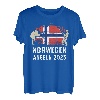 Hapfox Angler Design Norwegen Angeln T-Shirt