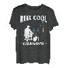 Lustige Fischerrolle zum Vatertag, cooler Opa, Angelliebhaber T-Shirt