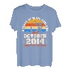 9 Jahre alte Angelfreunde geboren Oktober 2014 - 9. Geburtstag T-Shirt