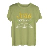 Herren Vatertag Angeln Haken an Jesus Christian T-Shirt