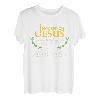Herren Vatertag Angeln Haken an Jesus Christian T-Shirt