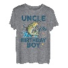 Onkel Of The Birthday Boy Angeln Geburtstag Barsch Fisch B-Day T-Shirt