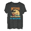 Retired - Sonnenuntergang-Strandszene mit Burgerhack - Mein neues Büro T-Shirt