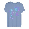 Aito Keiten Lustiges Schriftzug-T-Shirt, Herren, lustige Holografie, farbige Kalligraphie T-Shirt