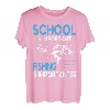 Schule ist wichtig, aber Angeln ist wichtig Lehrer Schüler T-Shirt