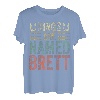 Lustiger personalisierter Name Shirt Kings Are Named Brett T-Shirt