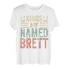 Lustiger personalisierter Name Shirt Kings Are Named Brett T-Shirt