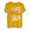 Retro I Hate Pulling Out Bootsliebhaber Lustiges Bootfahren Outfit T-Shirt