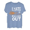 Retro I Hate Pulling Out Bootsliebhaber Lustiges Bootfahren Outfit T-Shirt