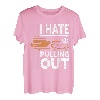 Retro I Hate Pulling Out Bootsliebhaber Lustiges Bootfahren Outfit T-Shirt