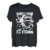Eisangeln Rollstuhl Eisfischer - Angeln Eisangler Eisfischen T-Shirt