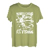 Eisangeln Rollstuhl Eisfischer - Angeln Eisangler Eisfischen T-Shirt