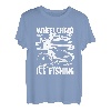 Eisangeln Rollstuhl Eisfischer - Angeln Eisangler Eisfischen T-Shirt