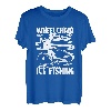 Eisangeln Rollstuhl Eisfischer - Angeln Eisangler Eisfischen T-Shirt