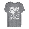 Eisangeln Rollstuhl Eisfischer - Angeln Eisangler Eisfischen T-Shirt