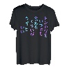Lustiges T-Shirt für Männer, lustige holografische Farbkalligraphie, die gerade genug ist, um Tonkatsu jederzeit zu essen T-Shirt