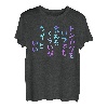 Lustiges T-Shirt für Männer, lustige holografische Farbkalligraphie, die gerade genug ist, um Tonkatsu jederzeit zu essen T-Shirt