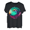 Bunte Natur mit einem Fisch T-Shirt