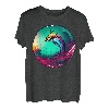 Bunte Natur mit einem Fisch T-Shirt