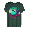 Bunte Natur mit einem Fisch T-Shirt
