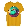 Bunte Natur mit einem Fisch T-Shirt