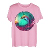 Bunte Natur mit einem Fisch T-Shirt