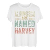 Kings Are Named Harvey Shirt Lustiger Personalisierter Name T-Shirt
