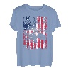 Amerikanische Flagge, Vintage-Angeln T-Shirt
